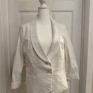 Elegant White Women's Blazer